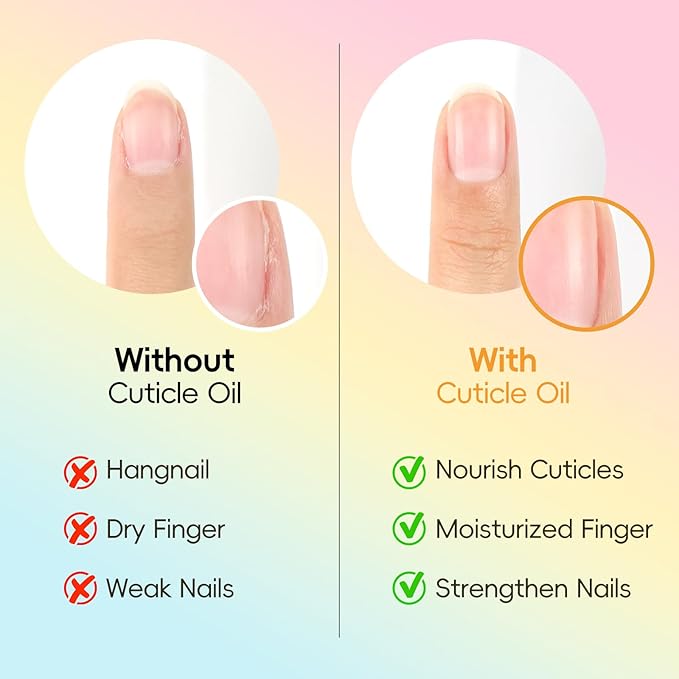 COSCELIA 8pcs Cuticle Oil Pen Bulk for Nails Polish Repair Pen Nail Nourishment Polish with Vitamins to Nourish and Moisturize Skin for Cuticle Nail Care