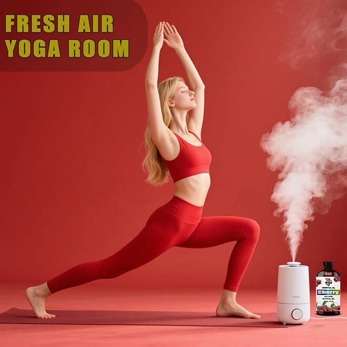 Cherry Essential Oil - GV77ZF Cherry Oils for Diffusers, Humidifiers, DIY Candles, Soap, Cleaning, Home, Office, Yoga, Massage, Gifts - 4 fl oz (120 ml)