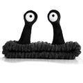 WLLHYF Spa Headband Facial Makeup Head Band Microfiber Soft Coral Fleece Head Wraps Snail Cartoon Cute Hair Accessories Elastic Skincare Hair Band for Women Girls Washing Face Beauty (Black)