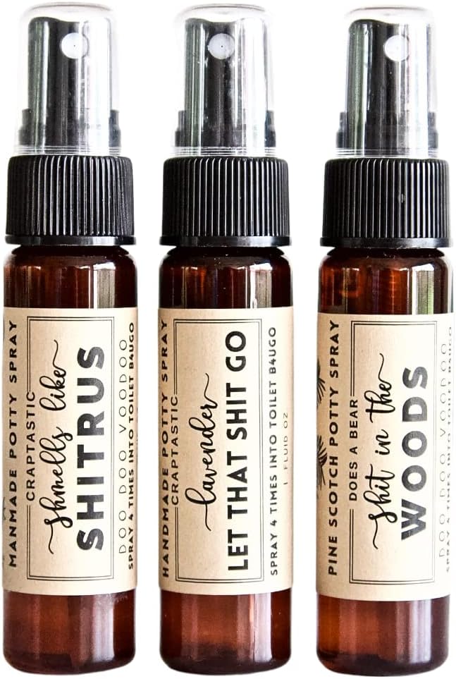Stocking Stuffers For Men Funny Gifts For Him - Toilet Spray for Husband or Dad adult humor gag gift idea potty deodorizer practical joke for boyfriend