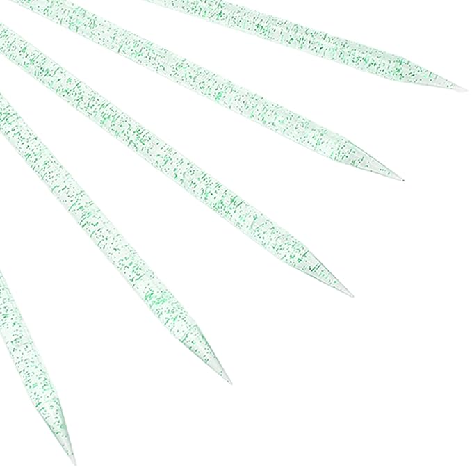 100 pieces disposable cuticle pusher, cuticle pusher remover cleaner for fingernail, cuticle cleaning and nail care for beginners and professional nail technicians(green)
