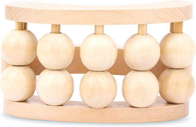 Bruizex Wood Therapy Massager | Wooden Lymphatic Drainage Roller | Maderoterapia Body Sculpting Tool for Cellulite & Post-Lipo Recovery | BBL, Tummy Tuck, 360 Lipo | Waist, Thighs, Back & Arms