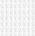 YOROXRG 48 Pack White Unscented Clear Glass Filled Votive Candles. Hand Poured Wax Candle Ideal Gifts for Home Décor Parties Weddings Holidays and Meditation (White)