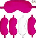 Sleep Masks 5PACK Silk Eyes Cover Satin Eye Mask Silky Blackout Soft Blindfold Sleeping Eyeshades Covers Bridesmaid Gifts