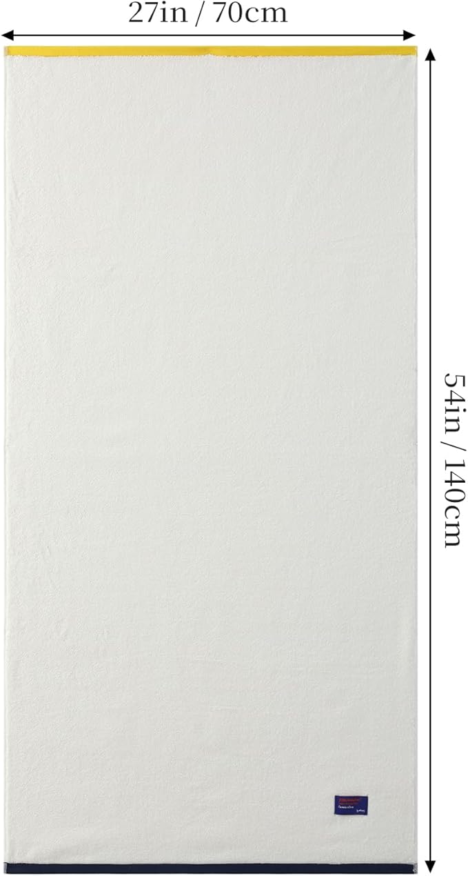 REDKISS 100% Cotton 2 Pack Luxury Bath Towels 27 x 54 Inches, Oversized Bath Towel Set, 600 GSM Ultra Soft Highly Absorbent Quick Drying Towels for Bathroom, Gym, Spa, Hotel, White