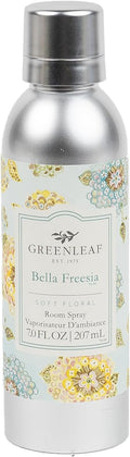 Greenleaf Gifts Bella Freesia Scented Room Air Freshener Spray | Non-Aerosol 7 oz Spray | Floral Scented Air Freshener for Home | Home Fragrance for Bedroom & Bathroom