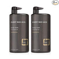 Every Man Jack Mens Sandalwood Body Wash for All Skin Types - Cleanse, Nourish, and Hydrate Your Skin with Naturally Derived Coconut and Glycerin - 2 Bottle