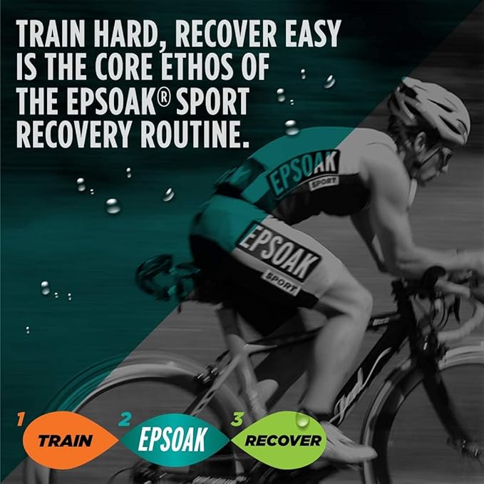 Epsoak Sport Epsom Salt 5 lb. Magnesium Sulfate USP. Resealable Epsom Salt Bag Eucalyptus, Made in The USA, Cruelty-Free Certified