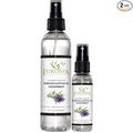 EuroSpa Aromatics Pure Eucalyptus Oil ShowerMist and Steam Room Spray, All-Natural Premium Aromatherapy Essential Oils - Lavender Infused, Duo Pack, 8oz and 2oz