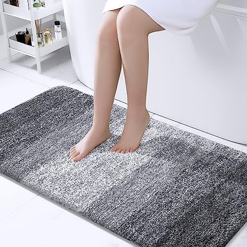 OLANLY Bathroom Runner Rug 47x24, Extra Soft Absorbent Microfiber Bath Rugs by OLANLY
