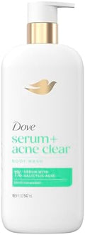 Dove Serum + Acne Clear Body Wash with 1% Salicylic Acid, 18.5 oz by Dove