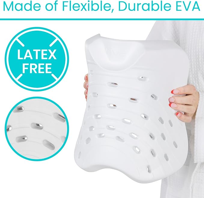 Vive Shower Seat Cushion - Comfortable Support for Pain Relief - Waterproof, Soft Padded & Non Slip for Tub Chairs, Transfer Benches, Bath Stool, Bathtubs - for Seniors, Elderly, Handicap & Disabled