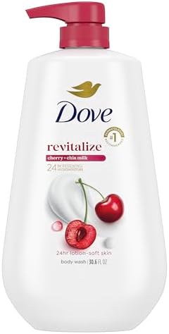 Dove Body Wash Cherry & Chia Milk 30.6 oz Pump, Sulfate Free by Dove