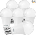 Linkind A19 LED Light Bulbs Dimmable, 100W Equivalent Light Bulbs, 16W, 2700K Soft White, 1600 Lumens LED Bulbs, E26 Standard Base, 120V, Lighting for Bedroom Living Room Home Office, 6 Packs