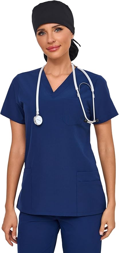 Satin Lined Scrub Cap, Adjustable Surgical Cap with Sweatband & Buttons, Soft and Wrinkle-Resistant Scrub Hat