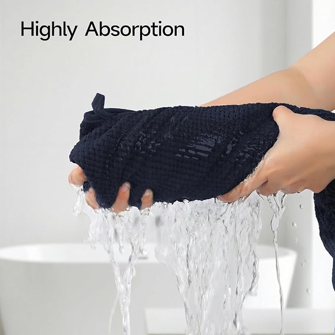 REDKISS Pack of 2 Jumbo Bath Sheets, 40 x 80 Inches Microfiber Bath Towels for Bathroom, Extra Large & Lightweight, Quick-Dry, Super Soft & Highly Absorbent, Perfect to Wrap Yourself in, Black