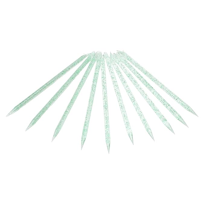 100 pieces disposable cuticle pusher, cuticle pusher remover cleaner for fingernail, cuticle cleaning and nail care for beginners and professional nail technicians(green)