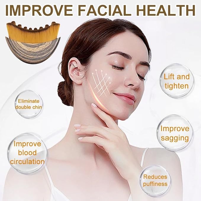 Lymphatic Face Brush,Manual Facial Cleansing Brush for Sensitive Skin, Lymphatic Drainage Brushs and Deep Pore Cleaning Soft Bristle Pore Cleaner for Nose Travel-Friendly Skin Cleansing Tool(1Pcs)