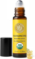 Silk Road Organic Frankincense Serrata Essential Oil Roll on for Deep Relief of Body Aches & Stiffness | USDA Certified Aromatherapy Roller (10 ml)