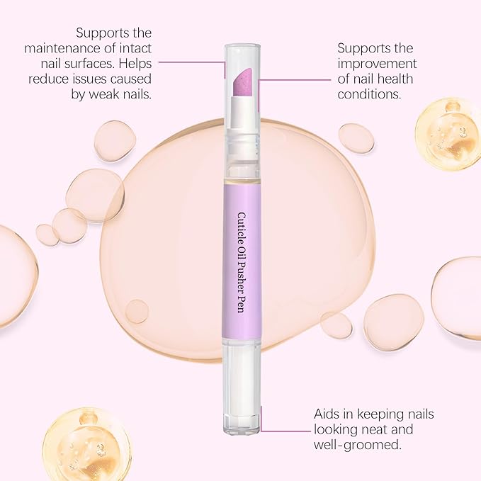 Ceramic Nail Polish Brush Pen, 2-In-1 Nail Cuticle Care Oil Pen, Nail Care Tool For Dry And Damaged Nails, Moisturizing Nail Polish For Hangnails And Added Shine (3 Pcs)