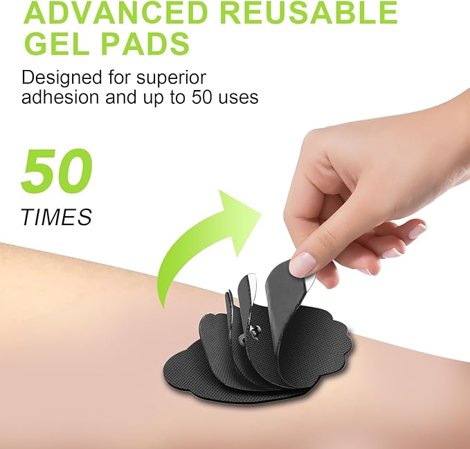 CESLIFF Dual Channel TENS EMS Unit Large Screen 24 Modes 36 Levels Intensity Muscle Stimulator, Rechargeable Electric Pulse Massager TENS Machine for Lower Back Neck Shoulder Pain Relief with 10 Pads
