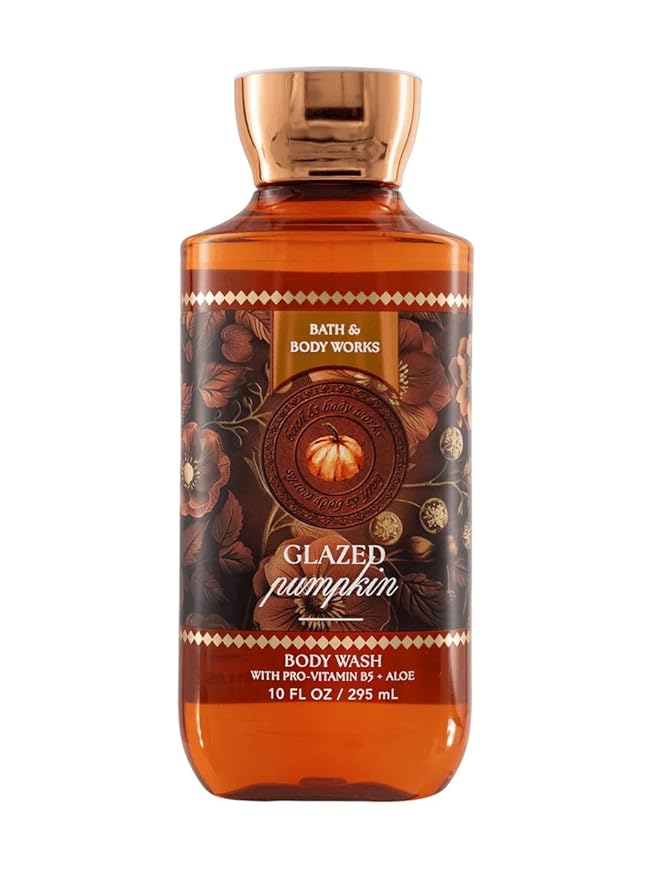Bath and Body Works Glazed Pumpkin Body Wash Shower Gel Gift Set 10 oz (Glazed Pumpkin)
