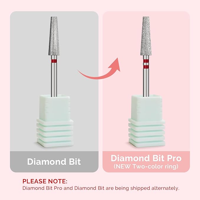MelodySusie 4mm Long Tapered Barrel Cuticle Clean Nail Drill Bit 3/32'', Professional Safety Carbide Diamond Under Nail Cleaner for Cuticle Dead Skin Nail Prepare, Beginners Bits, Series Bit-S, Fine