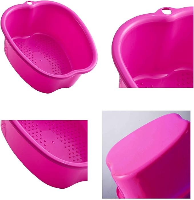 AXLOFO® Foot Soaking Bath Basin, Large Plastic Foot Soaking Tub, Feet Massage Feet Bath Bucket, Great for Getting the Dead/Old Skin Off Your Foots (purplebasin)