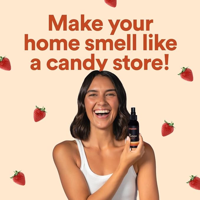Mask - Air Freshener Spray, Bathroom Deodorizer, Travel Size Air Freshener, Long Lasting, Strong Odor Eliminator, Pet Odor Eliminator, Room Deodorizer, 10.2 Fl Oz, Maple Syrup Pancakes, Pack of 3