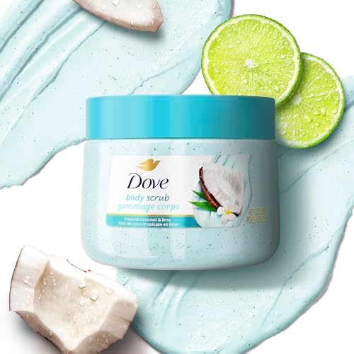 Dove Body Scrub - Coconut & Lime, pH-Balanced Whipped Texture, 15 oz - Image 6