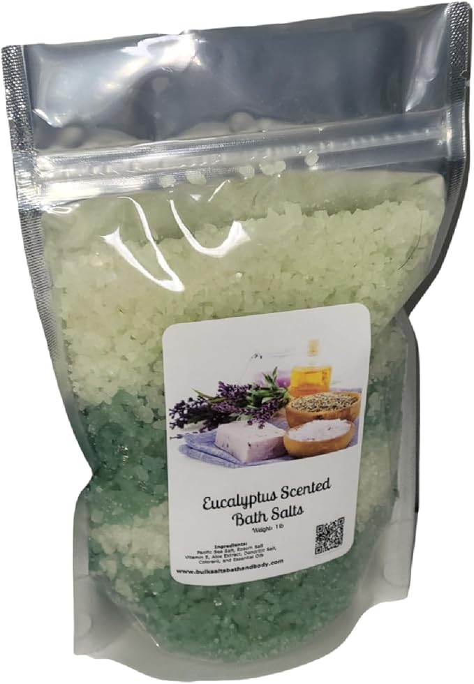 Bath Salts | (4) 1lb Bags | Aromatherapy Gift Lot | Four Different Scents | Bathing | Body Care | Beauty | Relaxation | Spa