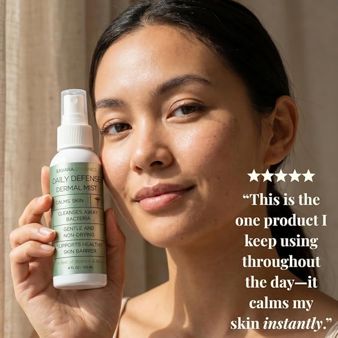 Hypochlorous Acid Facial Spray – Hydrating Face & Body Mist for Sensitive Skin, Post Workout, Travel Spray & Daily Skin Barrier Support, Gentle Non-Drying Formula 4 oz