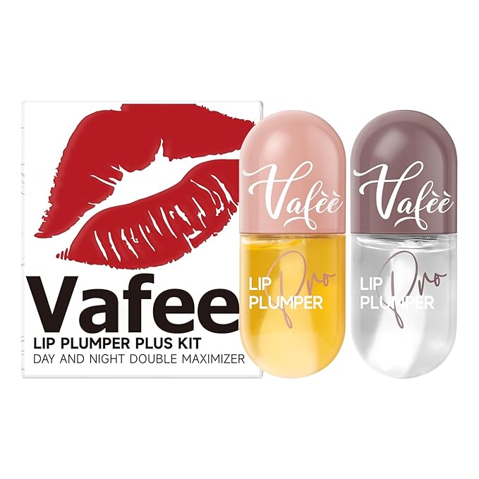 Lip Plumper by Vafee, Natural Lip Plumper and Lip Care Serum, Lip Enhancer for Fuller, Lip Mask, Beautiful Fuller, Hydrating & Reduce Fine Lines (A-02#PLUS Yellow) (A-02#PLUS Yellow)