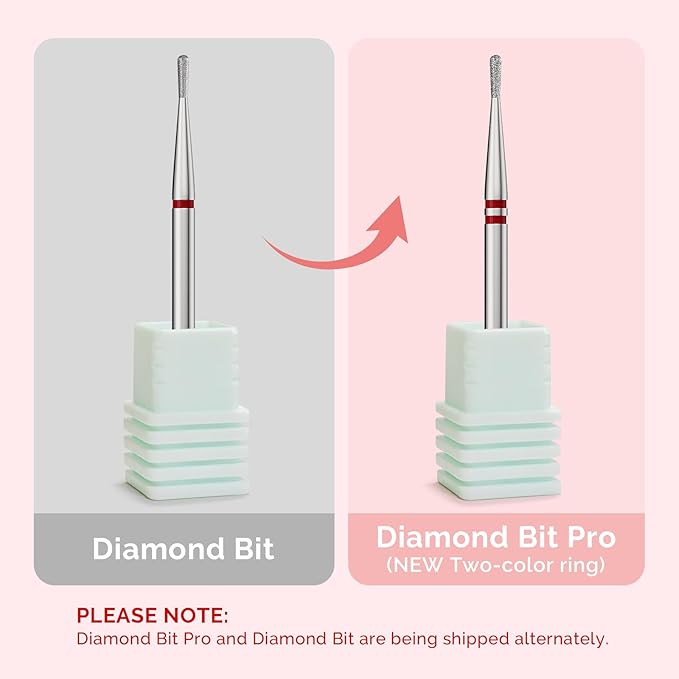 MelodySusie 1.2mm Pear Shape Cuticle Clean Nail Drill Bit 3/32'', Professional Safety Carbide Diamond Under Nail Cleaner for Cuticle Dead Skin Nail Prepare, Beginners Bits, Series Bit-S, Fine