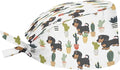 JoyLamoria Novelty Printed Cap with Sweatband Women Men Adjustable Tie Back Hats for Paiting