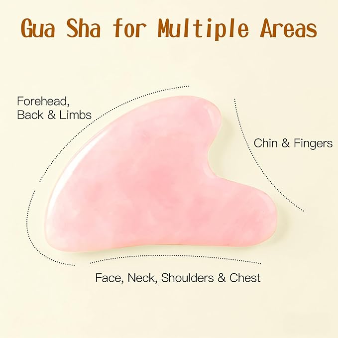 Pjordo Vitamin E Rose Oil & Gua Sha Massage Tools Set, Gua Sha Oil for Face & Body, Organic Vitamin E Oil for Moisturizing and Hydrating, Anti Aging, Self Skin Care Gifts for Her Women