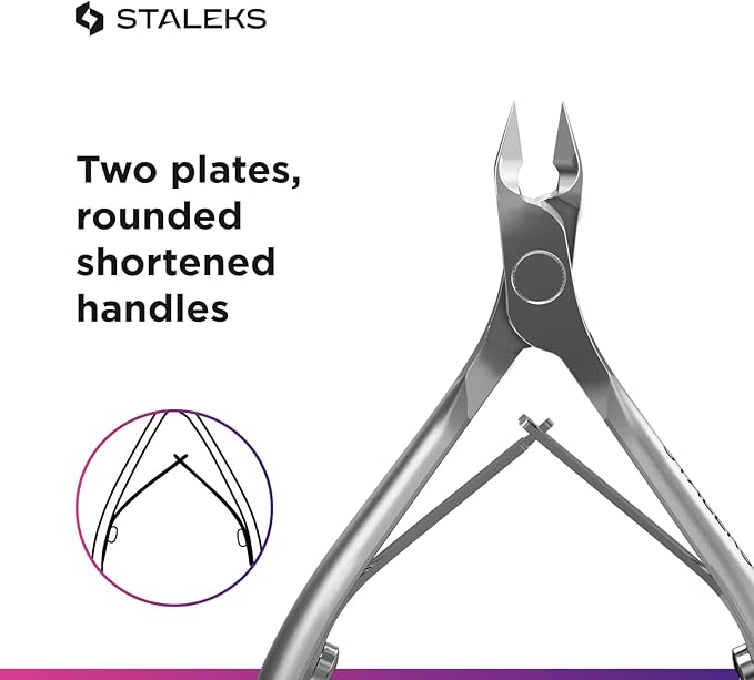 Staleks Pro SMART 31 Cuticle Nippers – 7mm Blade Cuticle Trimmer – Sharp & Durable Stainless Steel – Professional Manicure Tool