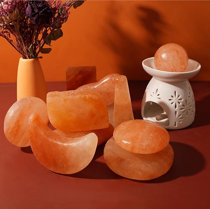 2 Pcs Himalayan Salt Foot Rasp Foot File Hot Massage Stones Cold Stones Set Warm Rocks Kit for Facial SPA