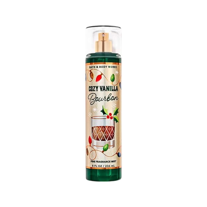 Bath and Body Works Fine Body Fragrance Mist 8 Fluid Ounce (Cozy Vanilla Bourbon)
