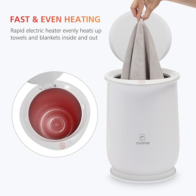 COMFIER Hot Towel Warmers for Bathroom, Gifts for Dad,Mom,Him,Her, Large Towel Warmer, Hot Towels in 10 Minutes, Auto Shut Off, Fits up to 2 Oversize Towels, Bathrobes, Blanket