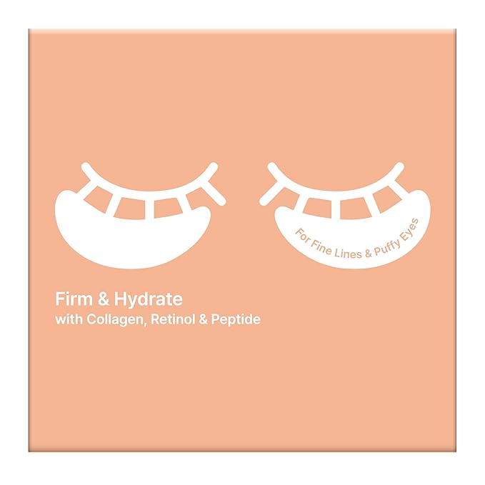 Naisture Collagen Nourishing Hydrogel Under-Eye Patch with Retinol and Peptides for Firmness and Hydration, 30 Pairs (60 ea)