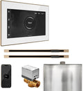 Mr Steam XButler Max Steam Shower Pkg w/iSteamX Control and Linear Steamhead in White Brushed Bronze