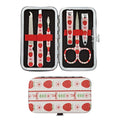 Éclat Manicure Pedicure Kit for Men & Women, 6Pcs Finger & Toe Nail Care Tools Includes Nail Clipper Cutter, Tweezer, File, Cuticle Pusher, Personal Care Professional Grooming Set With Travel Case