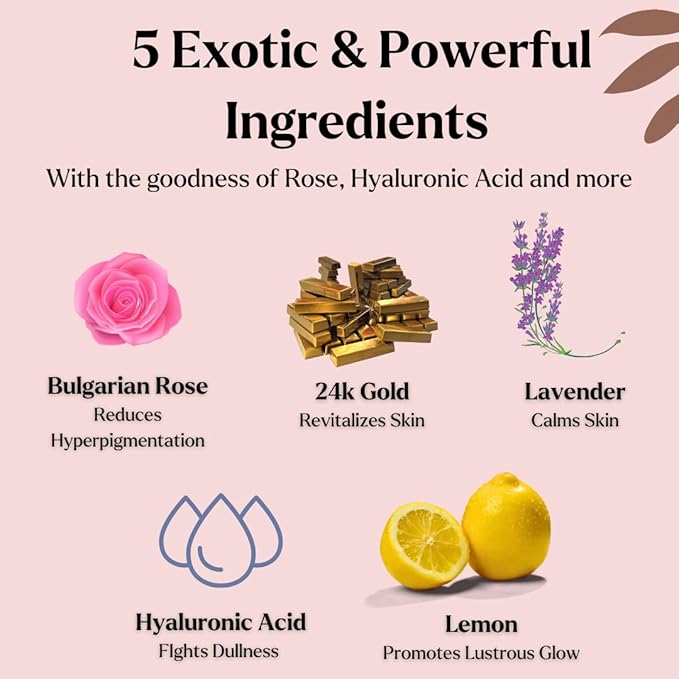 Jelly Mask for Facials - 5 Flavors Hydrating & Brightening Jelly Face Masks | Bulgarian Rose, Lavender, Hyaluronic Acid, 24K Gold face mask skin care |Vajacial Jelly Mask | Mothers Day Gifts for Mom