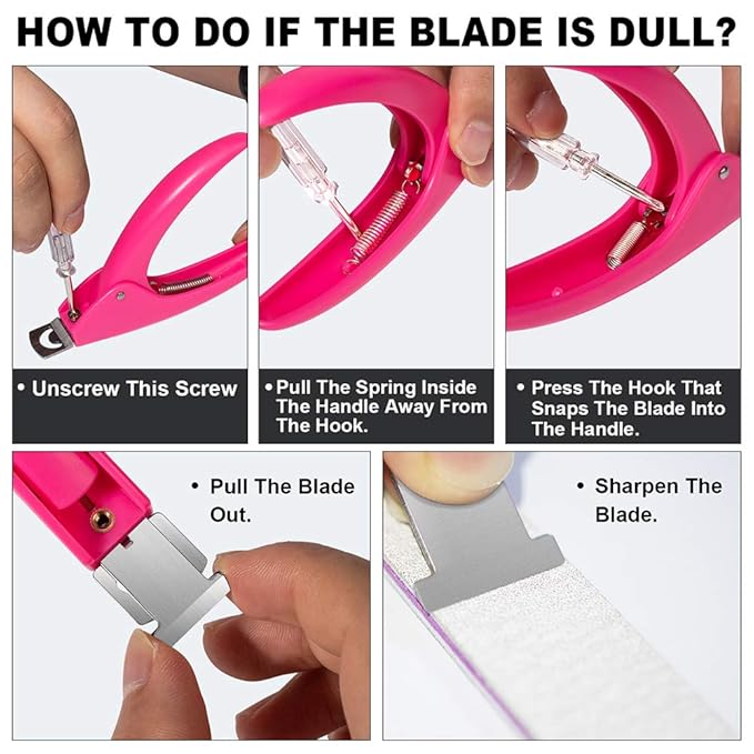 Pink Adjustable Artificial Acrylic Fake Nail False Nail Tip Clipper Cutter Trimmer Manicure Pedicure Sharp Blade Clip Tool For Salon Home Nail Art Beauty Design DIY