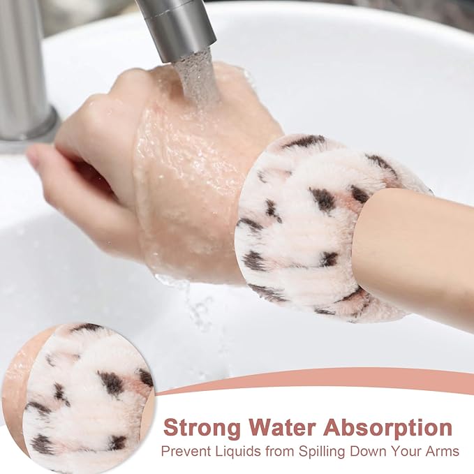 Chanaco Spa Headband, Makeup Headband with Wrist Bands, Hair Accessories for Washing Face and Teen Girl Gifts for Women