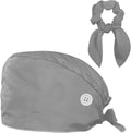Scrub Cap with Hair Scrunchy, Ponytail Holder Surgical Cap