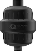 weAQUA Heavy Duty NO BS Shower Filter – 99% Removal for Hard Water, Chlorine, Fluoride, Heavy Metals, Micro-life, Organics and More (Matte Black)