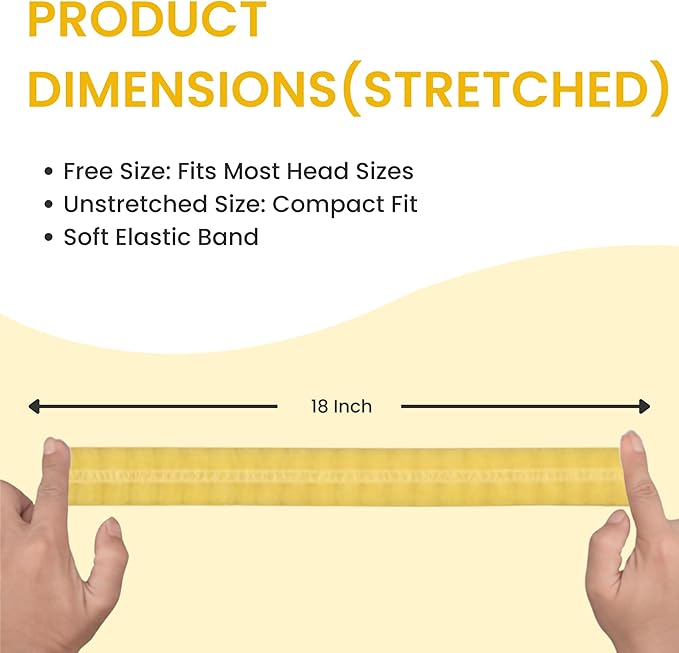 Disposable Bouffant Caps 21 Inch Non Woven Hair Net Elastic Head Cover For Food Service Kitchen Salon Lab Spa And Hygiene Use