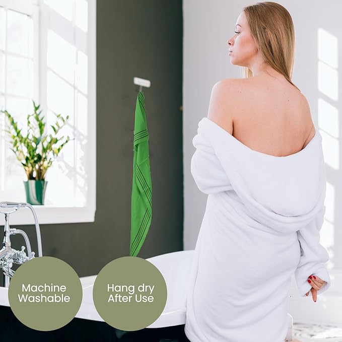 etreetowel Extra Large Size 35.4" x 11" (4 PCs) Korean Asian Exfoliating Bath Washcloths Mitt Scrub for Body and Back washcloth Glove Viscose Rayon Towel for Soft Skin